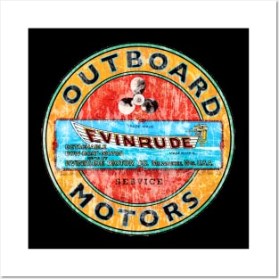 Evinrude Vintage Outboard motors Posters and Art